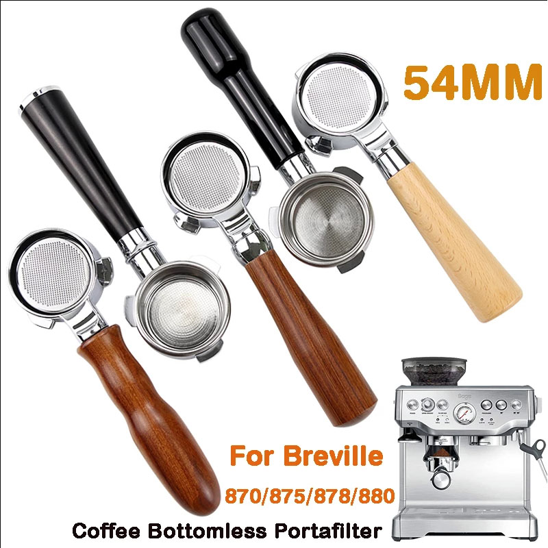 Naked Portafilter Bottomless - Roestvrijstalen Breville 54Mm Koffie Bodemloze Portafilter