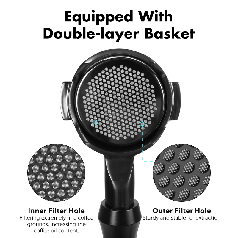 AliKisscafe 58mm Koffie Bodeml - Naked Portafilter Bottomless recensie en prijs